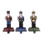 Northlight Glittered Nutcracker Stocking Holders - 7.75" - Blue, Red and Green - Set of 3